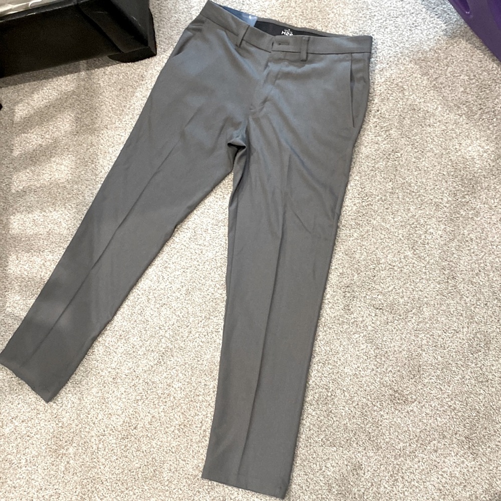 Haggar H26 Heather Gray Dress Pant 33x30